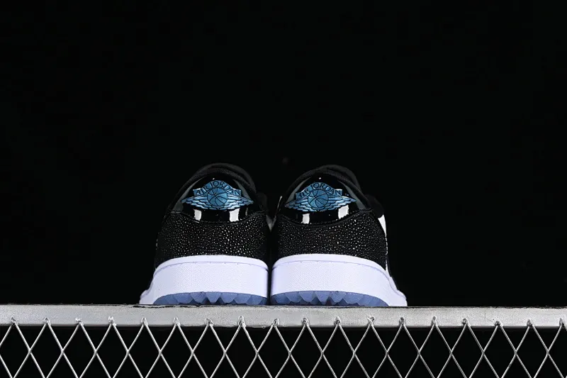 All categories Air Jordan Jordan series basketball shoes Air Jordan 1 Low G version pure original Air Jordan 1 Low Golf AJ1 Joe 1 new golf version laser patent leather black double hook FZ4159-100